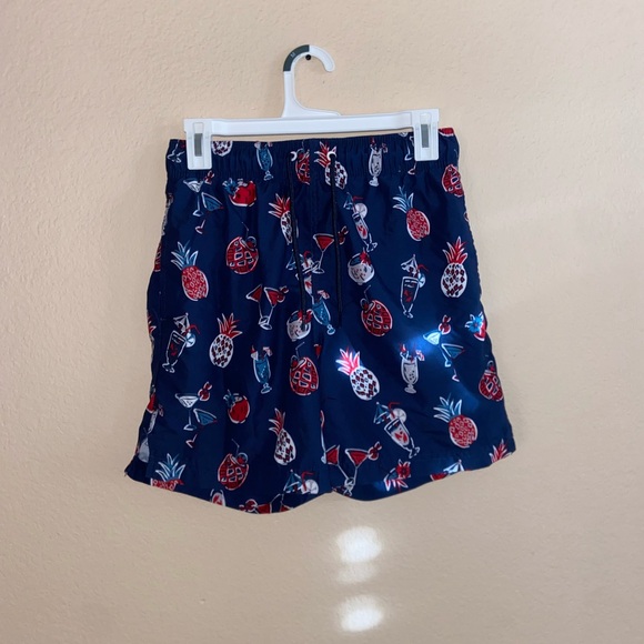 Mens navy pineapple hybrid boardshorts y2k street swim wear retro active bottoms - Picture 1 of 10
